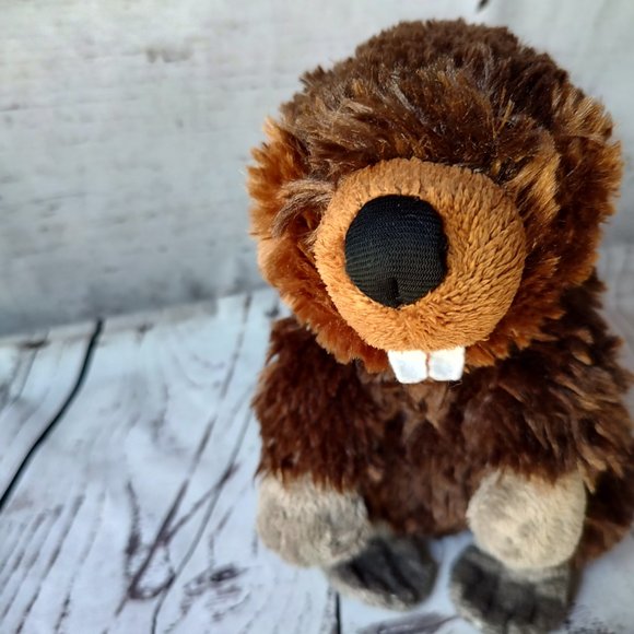 Wild Republic Plush Beaver 8" Plush Brown Stuffed Water Mammal Animal Toy - Picture 2 of 7
